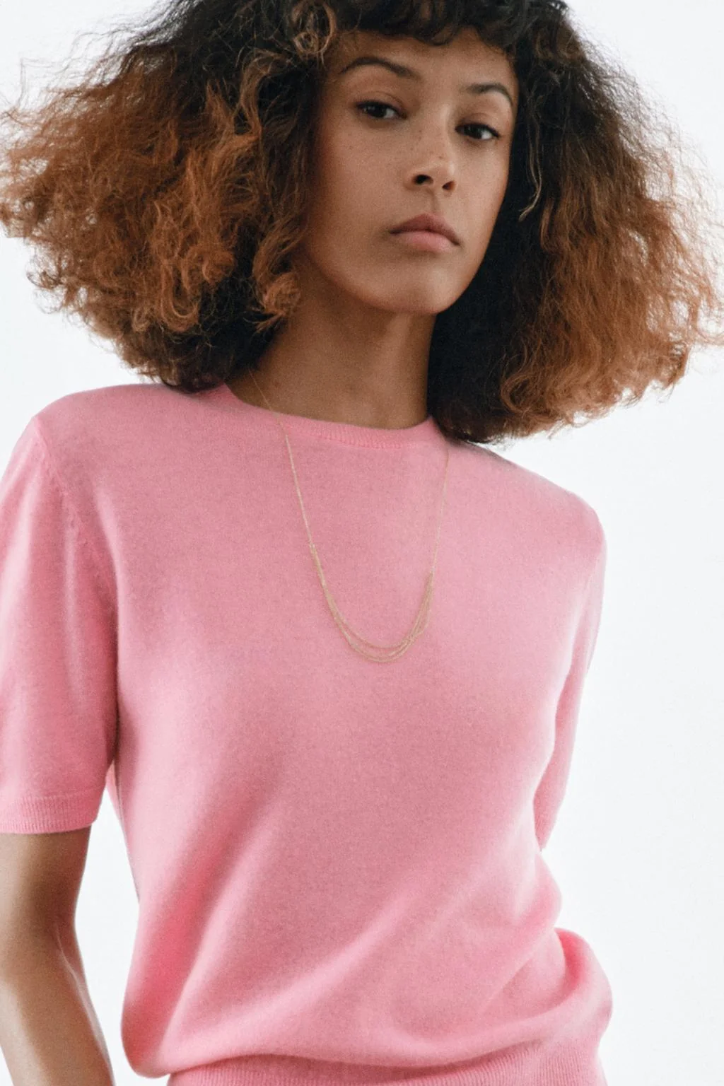 Короткорукавный свитер из 100% шерсти