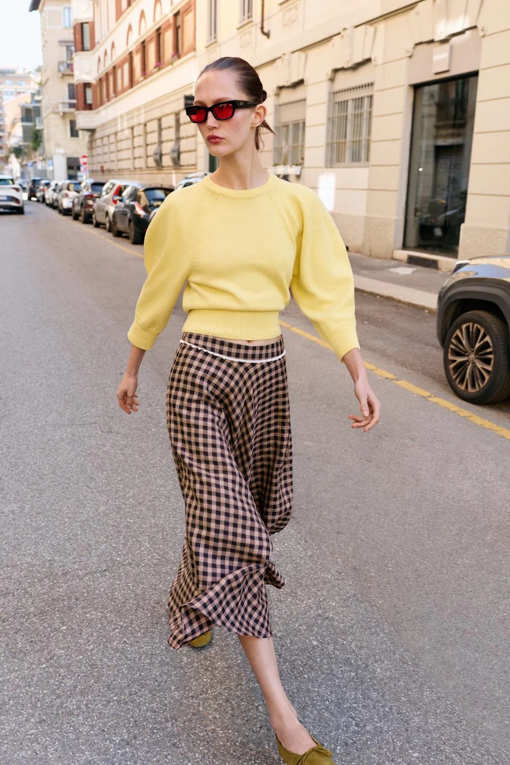 Джемпер с пышными рукавами