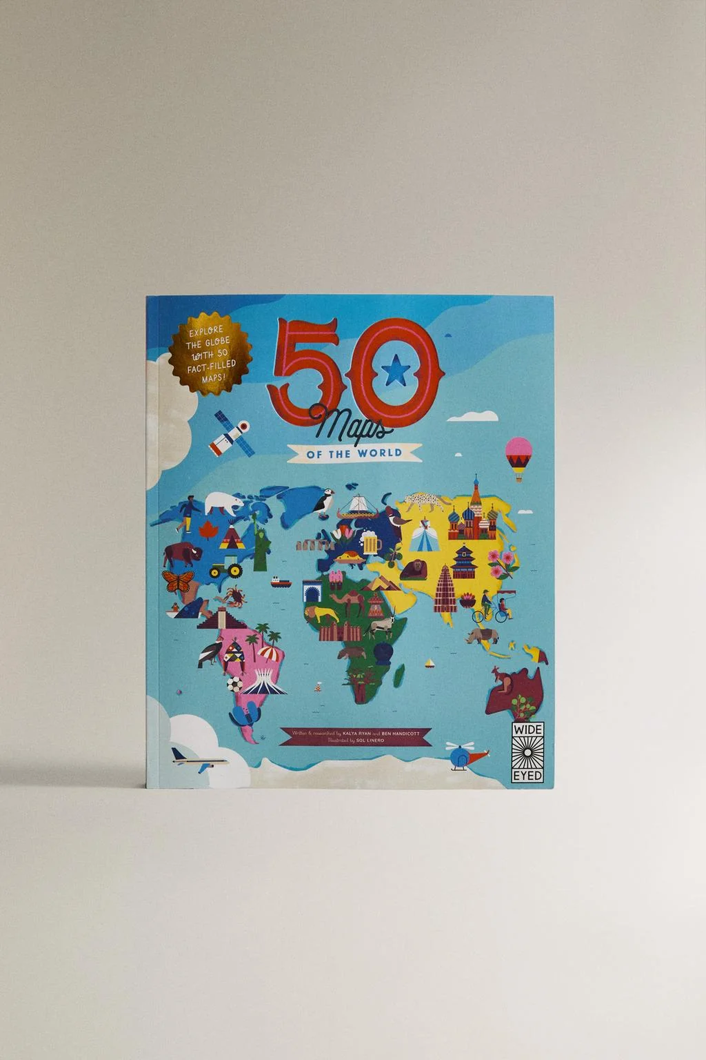 Книга для детей «50 карт мира» (английский)