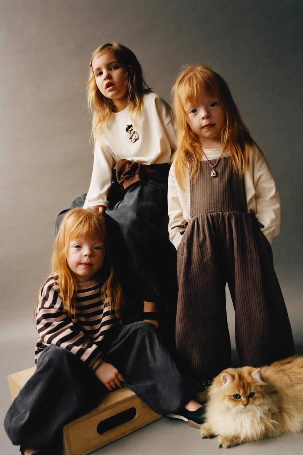 Длинные полосатые комбинезоны на лямках — Зара × Наон Жон