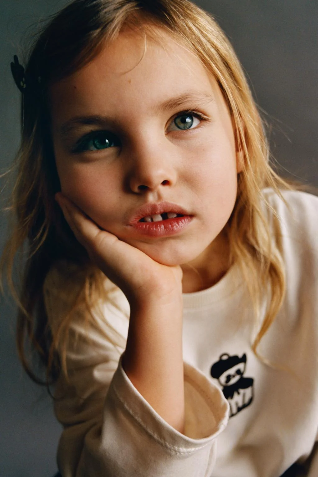 Футболка с бархатным принтом NAON JEONG © — Зара × Наон Жон