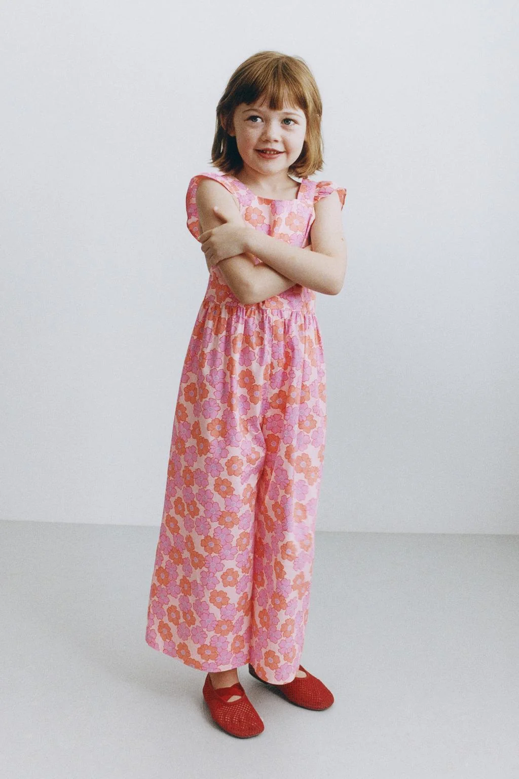 Комбинезон длинный с цветочным принтом — Комбинезоны