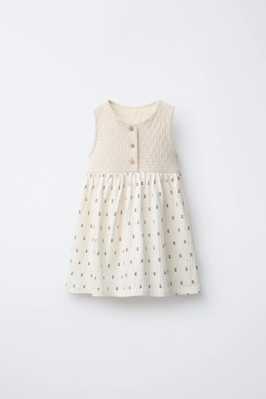 Платье с контрастным цветочным принтом