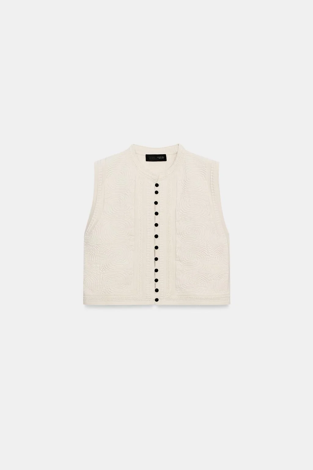 Топ-жилет из текстурированного трикотажа