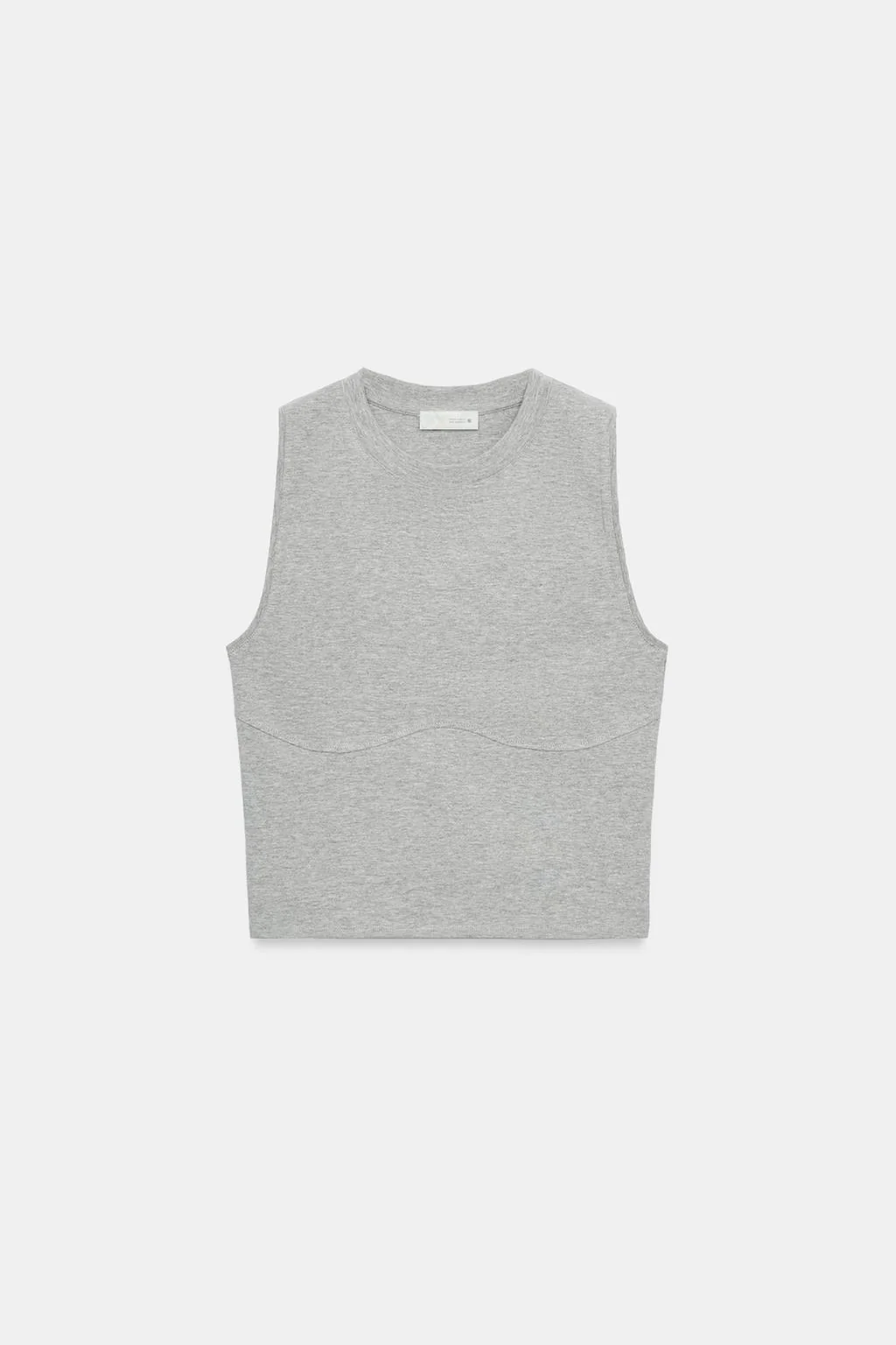 Топ без рукавов с швами