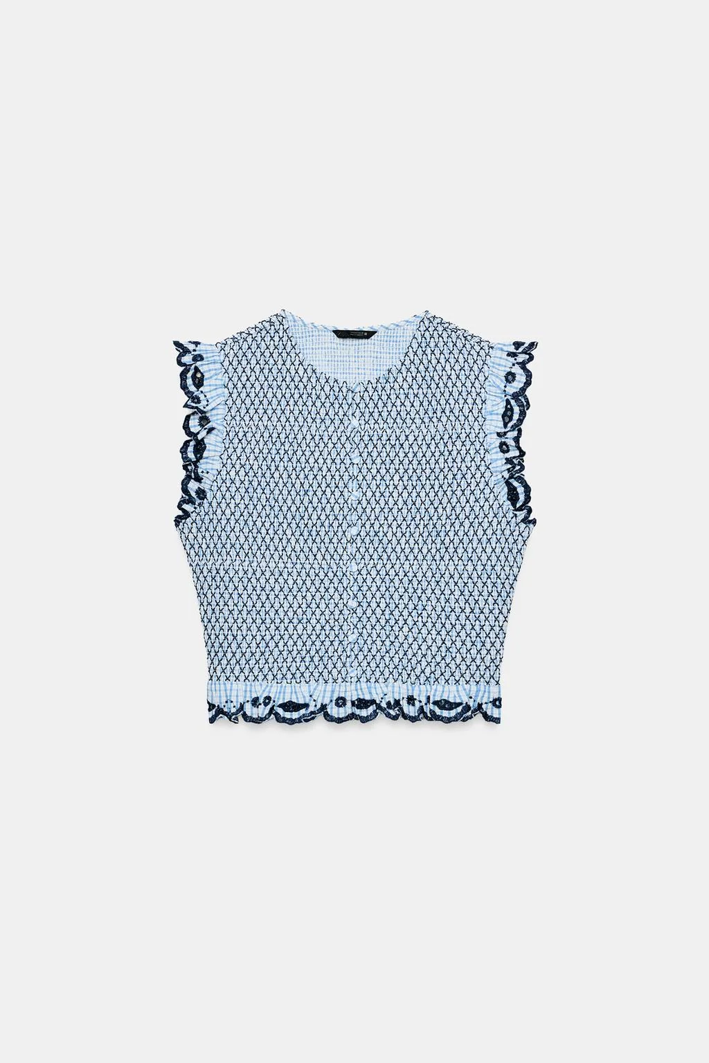 ПЛАТЬЕ С ВОЛАНАМИ В КЛЕТКУ