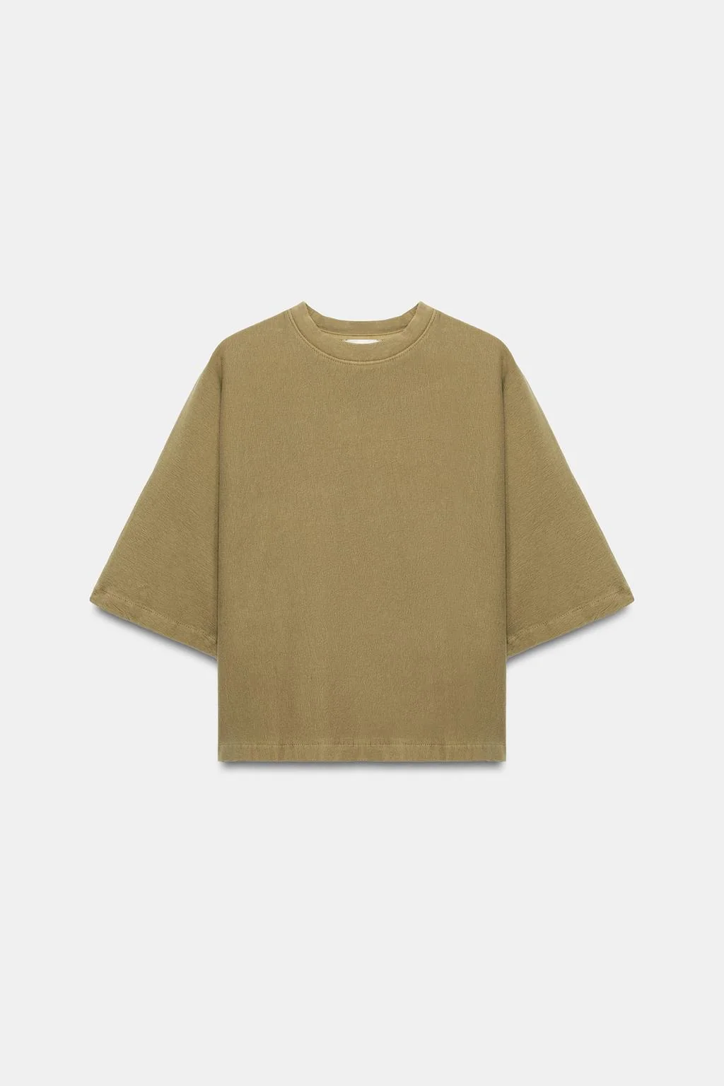 ФУТБОЛКА С КОРОТКИМИ РУКАВАМИ С ЭФФЕКТОМ ВЫЦВЕТШЕЙ ТКАНИ