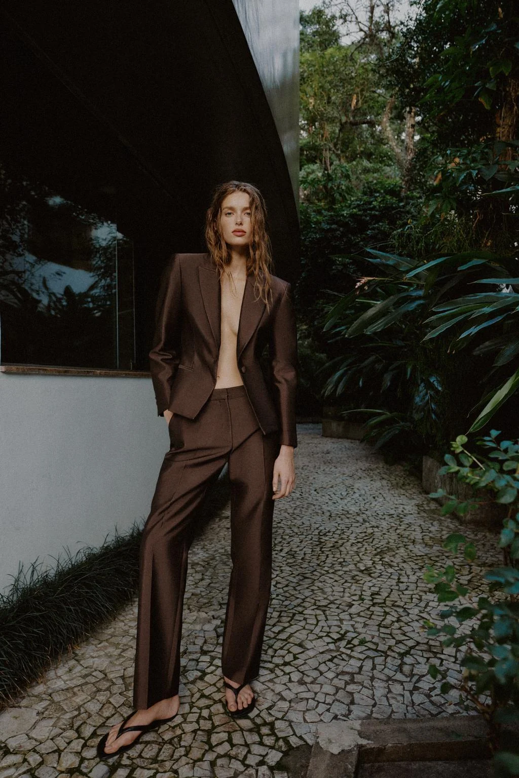 УЗКИЕ ШЕЛКОВЫЕ БРЮКИ