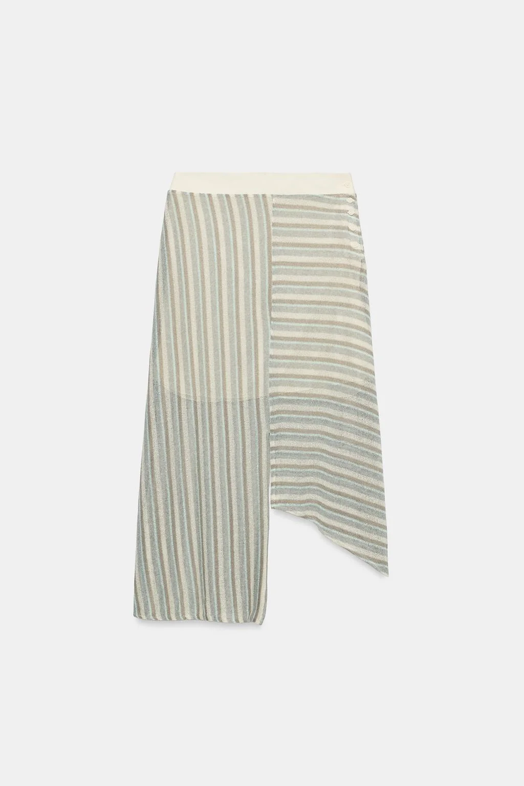 АСИММЕТРИЧНАЯ ПОЛОСАТАЯ ЮБКА