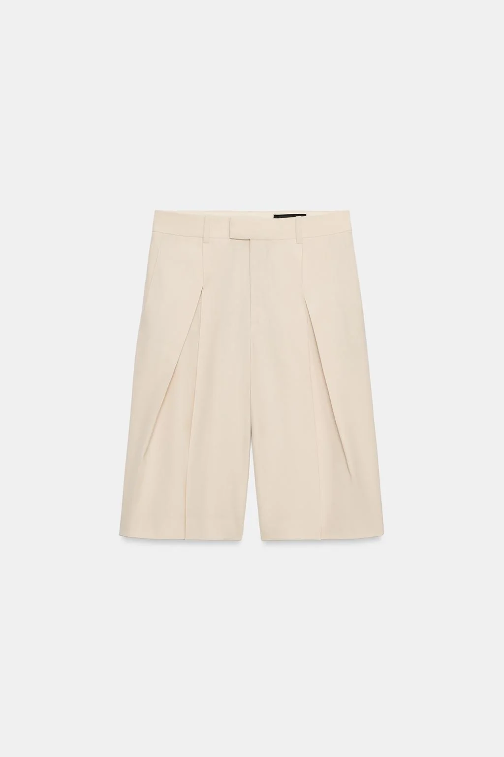 ПЛИСИРОВАННЫЕ ШОРТЫ БЕРМУДЫ ИЗ СМЕСИ ШЕРСТИ КОЛЛЕКЦИЯ ZW ЛИМИТИРОВАННЫЙ ТИРАЖ