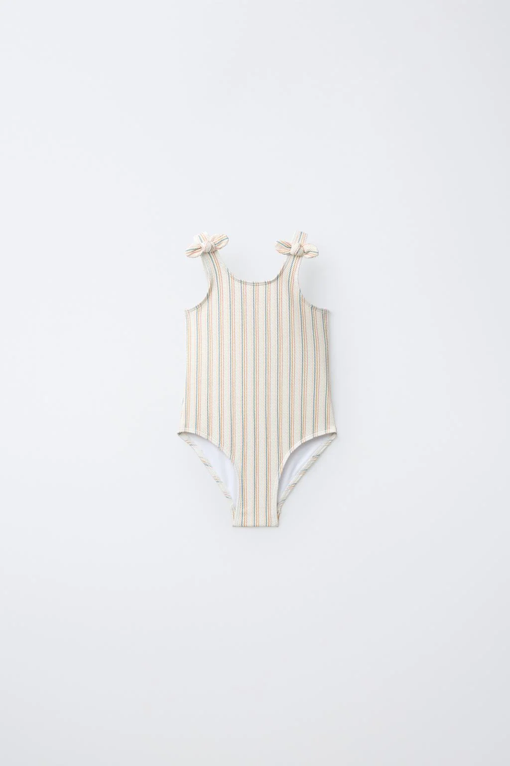 1-6 лет / Рельефный полосатый купальник