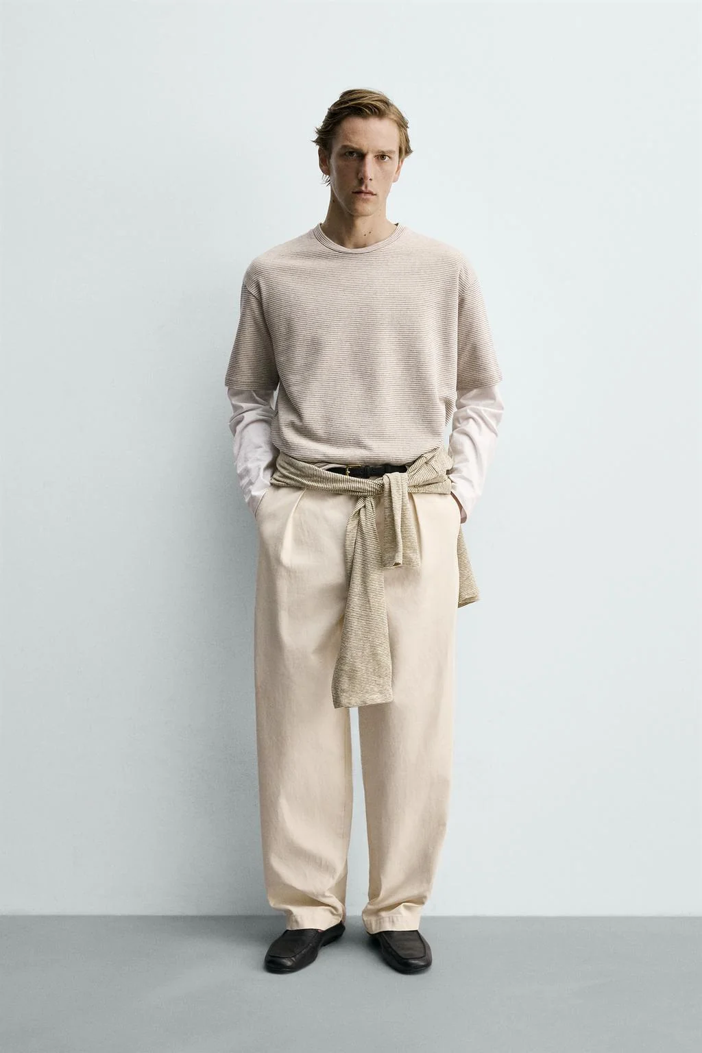 RELAXED FIT STRIPED T-SHIRT