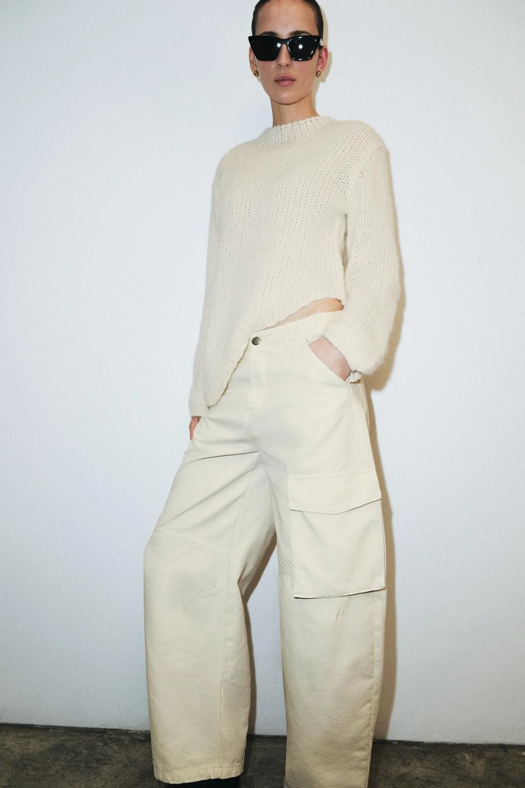 Джемпер с асимметричным подолом