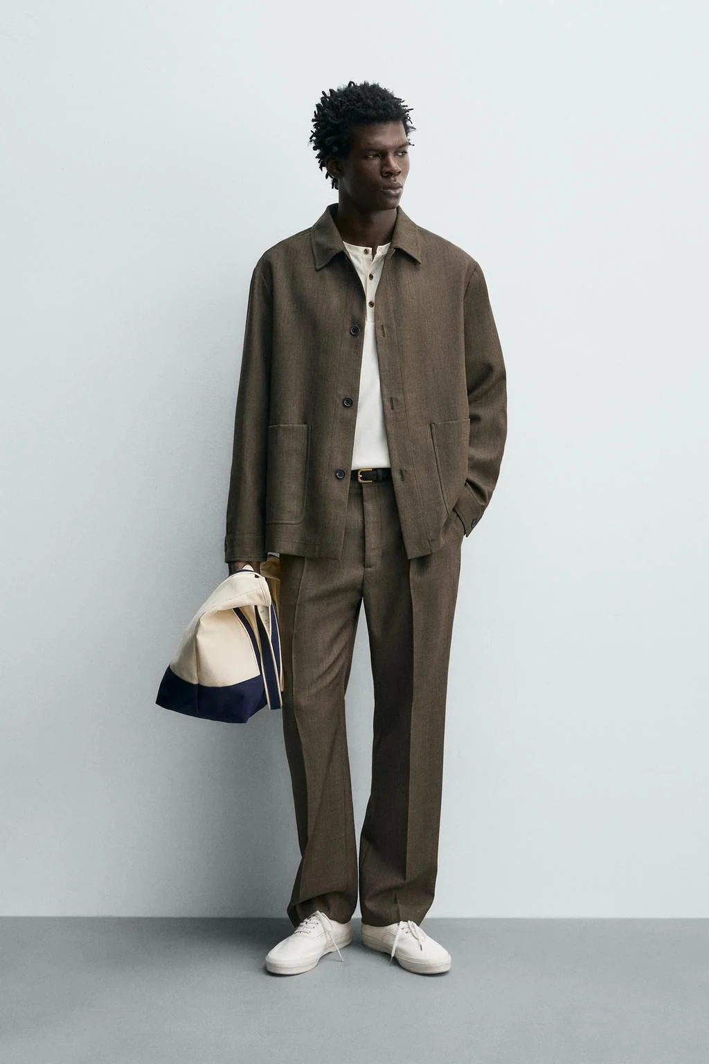 REGULAR FIT 100% WOOL OVERSHIRT