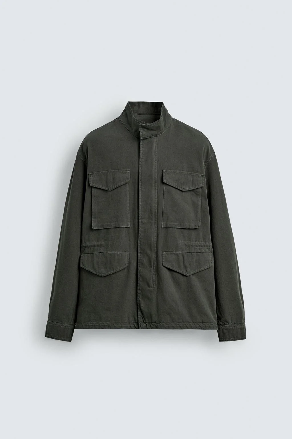WASHED UTILITY POCKET JACKET