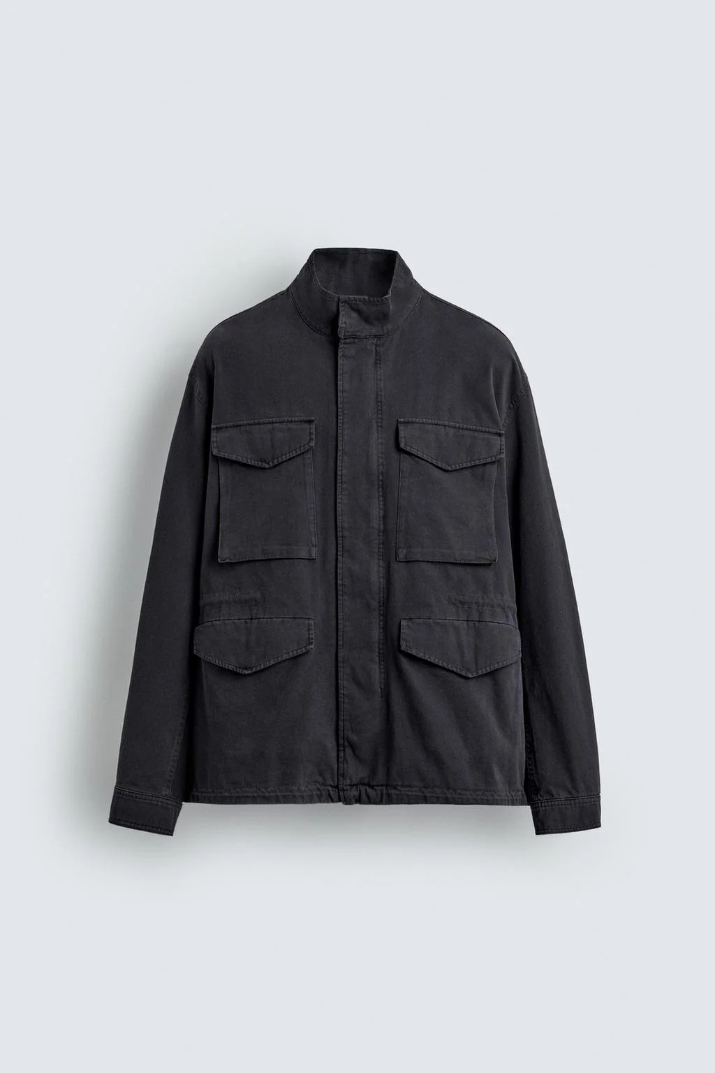 WASHED UTILITY POCKET JACKET