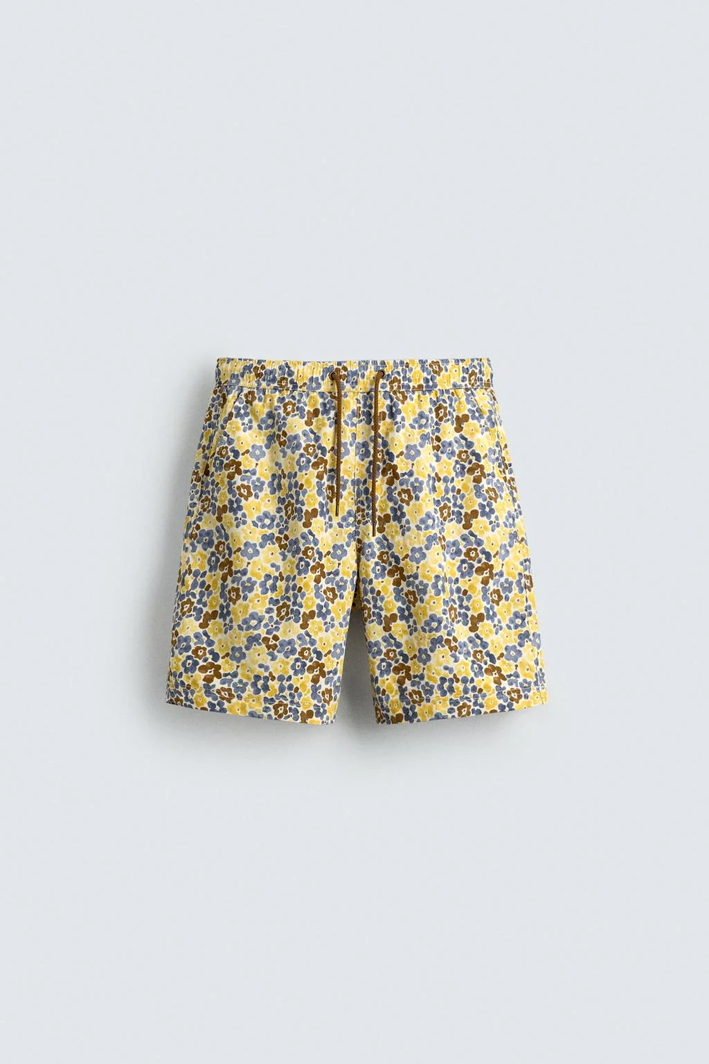 LONG FLORAL PRINT SWIMMING TRUNKS