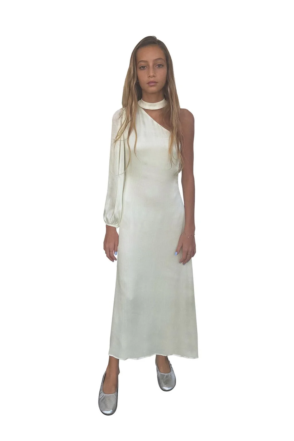 ASYMMETRIC SATIN DRESS — PRE-TEEN | THE EVENT DRESSES EDIT