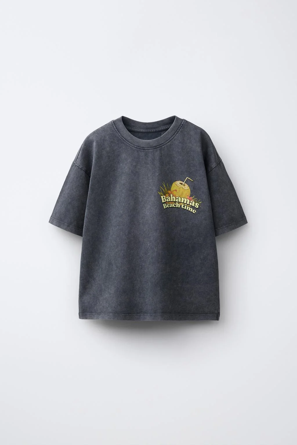 GARMENT DYE PRINT T-SHIRT