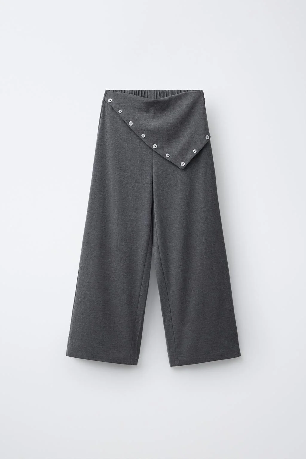WIDE-LEG PAREO TROUSERS WITH BUTTONS