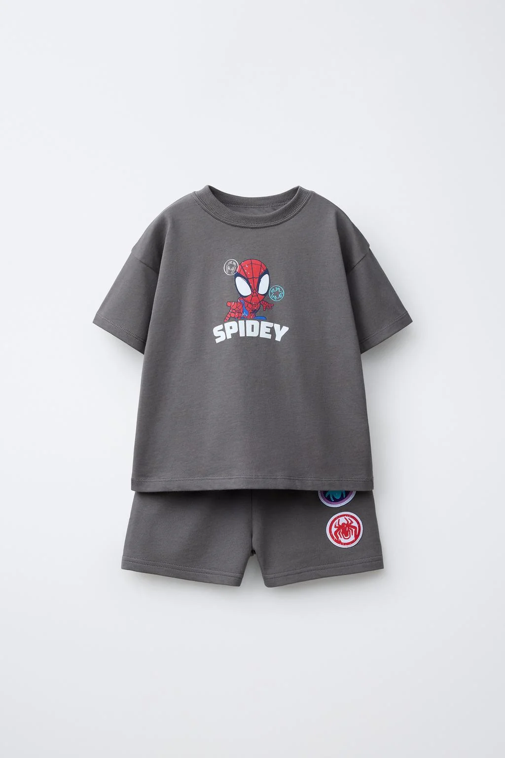 Комплект: футболка для бега Спайди © Марвел и шорты-бермуды — СПОРТИВНЫЙ КОСТЮМ
