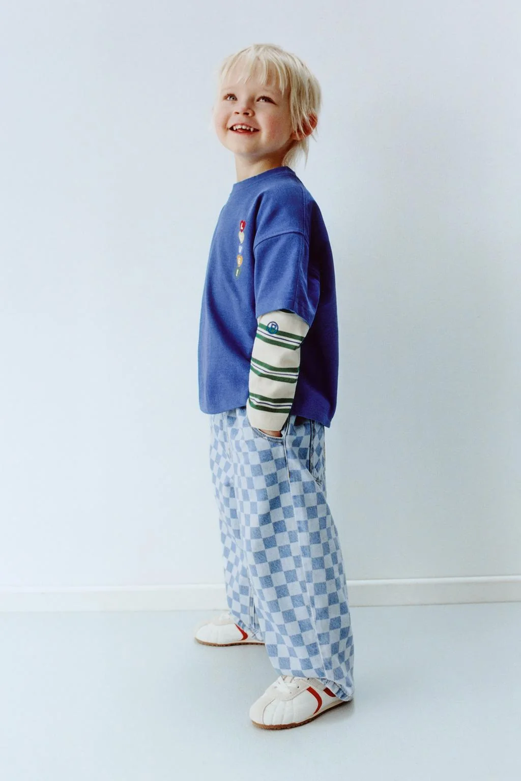 Джинсы в клетку с эффектом баллон — Трендовые фасоны