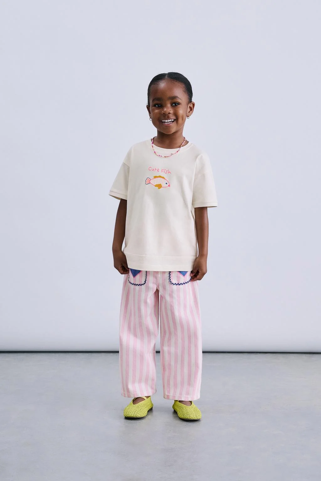 EMBROIDERED SHELL T-SHIRT