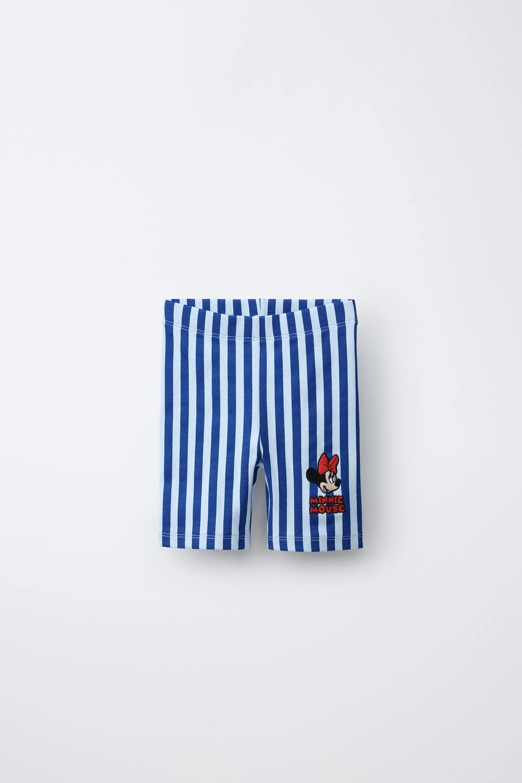 STRIPED EMBROIDERED MINNIE MOUSE © DISNEY CYCLING LEGGINGS