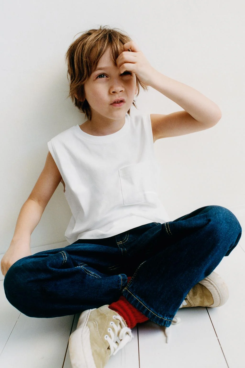 PLAIN T-SHIRT WITH POCKET