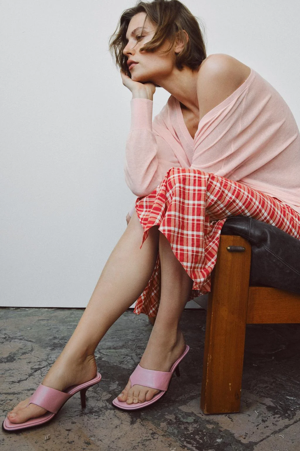 LIMITED EDITION LEATHER HIGH-HEEL SANDALS