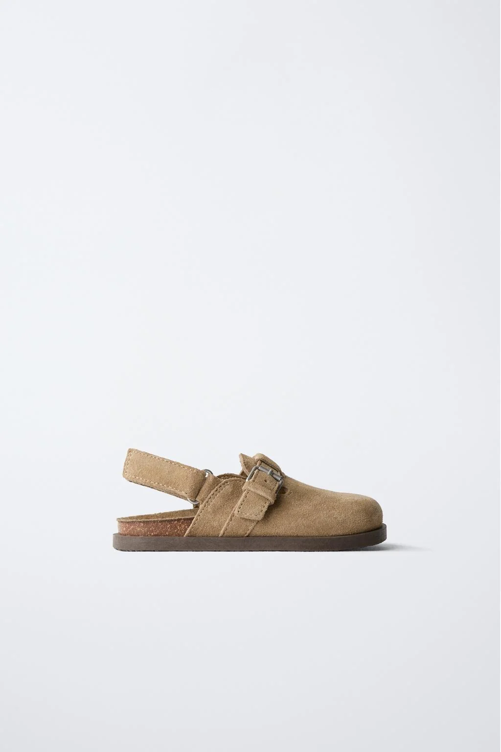 Разделённые замшевые сабо