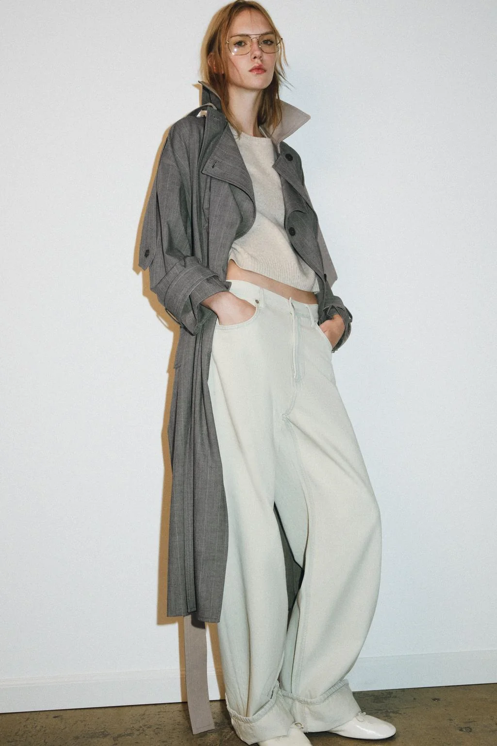 Свитер из 100% шерсти с коротким рукавом