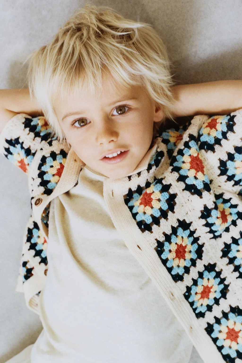 Вязаная рубашка крючком