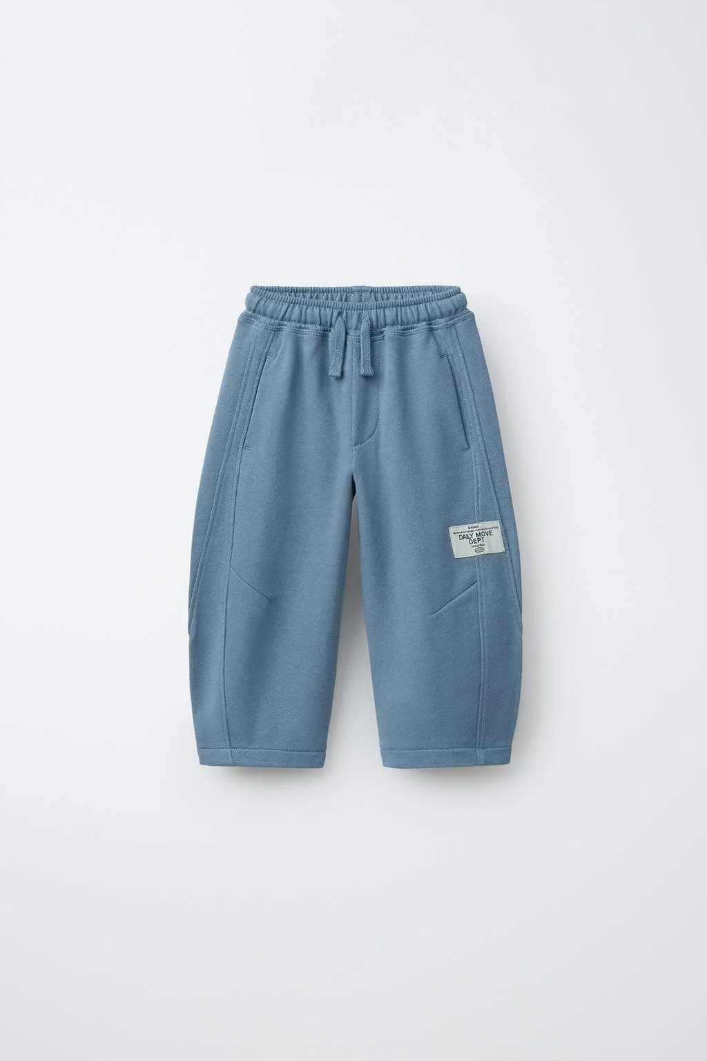 Плюшевые брюки бочонок с ярлыком