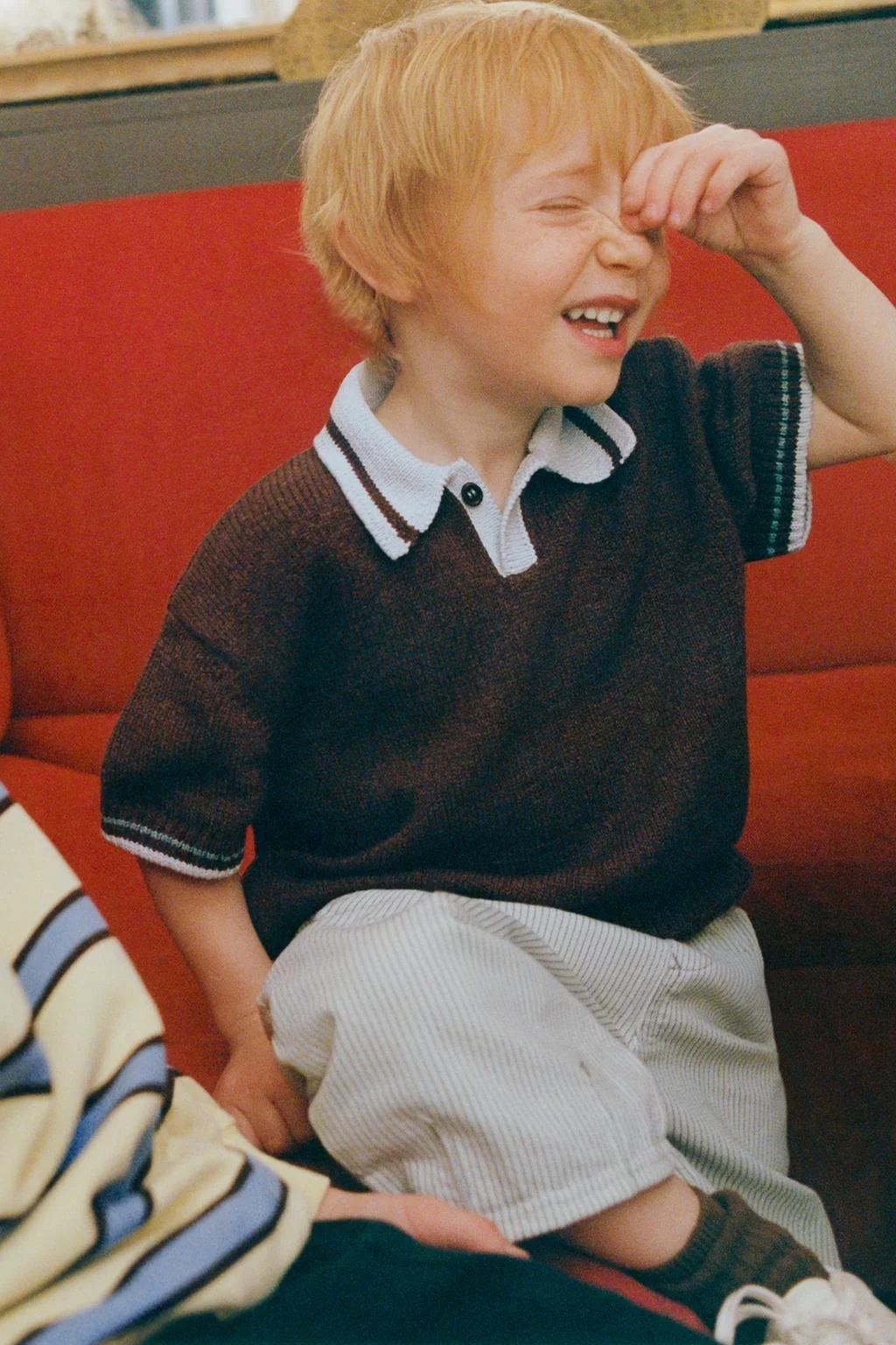 Мешковатые брюки в полоску