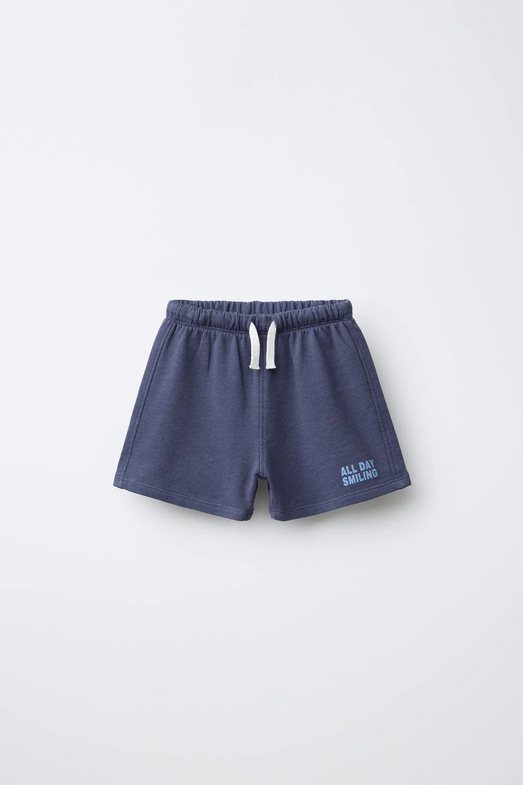 Плюшевые шорты-бермуды с текстовым принтом — 1,5-6 ЛЕТ | МАЛЬЧИК