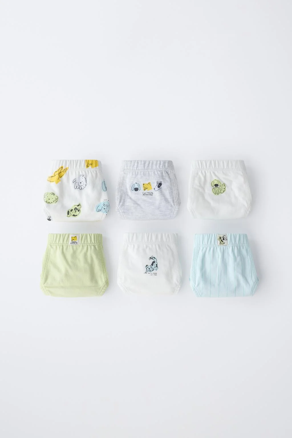 1,5-6 лет / набор из 6 трусиков с щенком — 1½ - 6 лет | мальчик