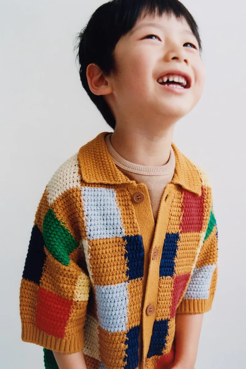 Клетчатая трикотажная рубашка