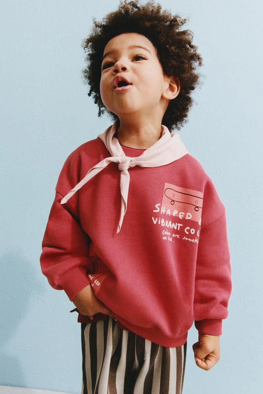 Свитшот с принтом скейтбординга