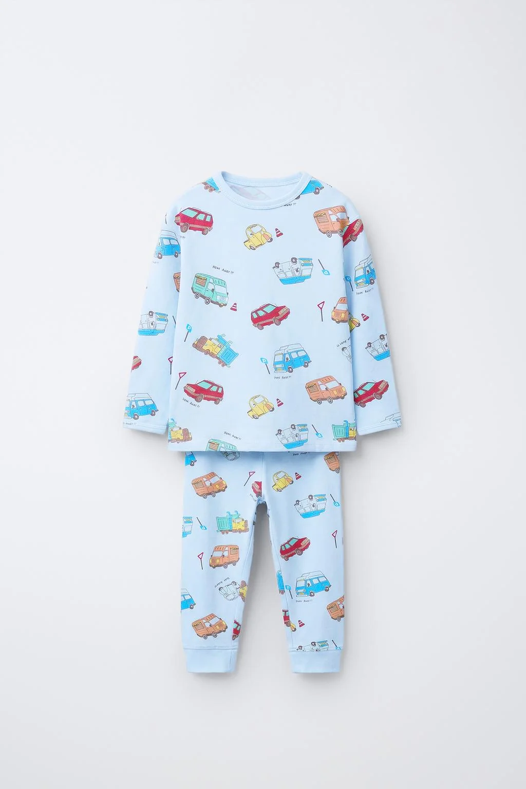 Пижама с принтом машинок 1,5-6 лет — 1½ - 6 лет | девочка