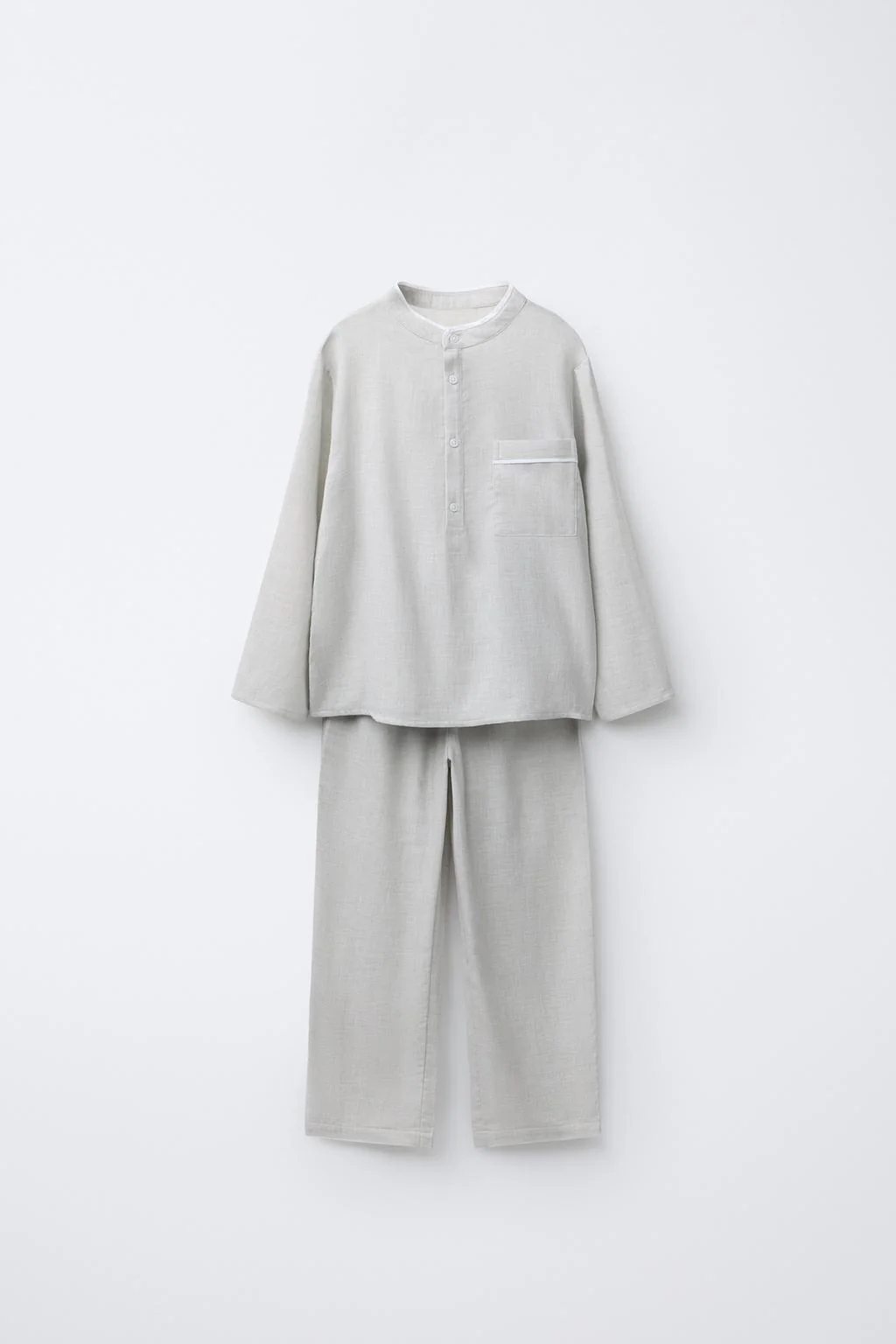 Пижамная рубашка хенли 2-6 лет /