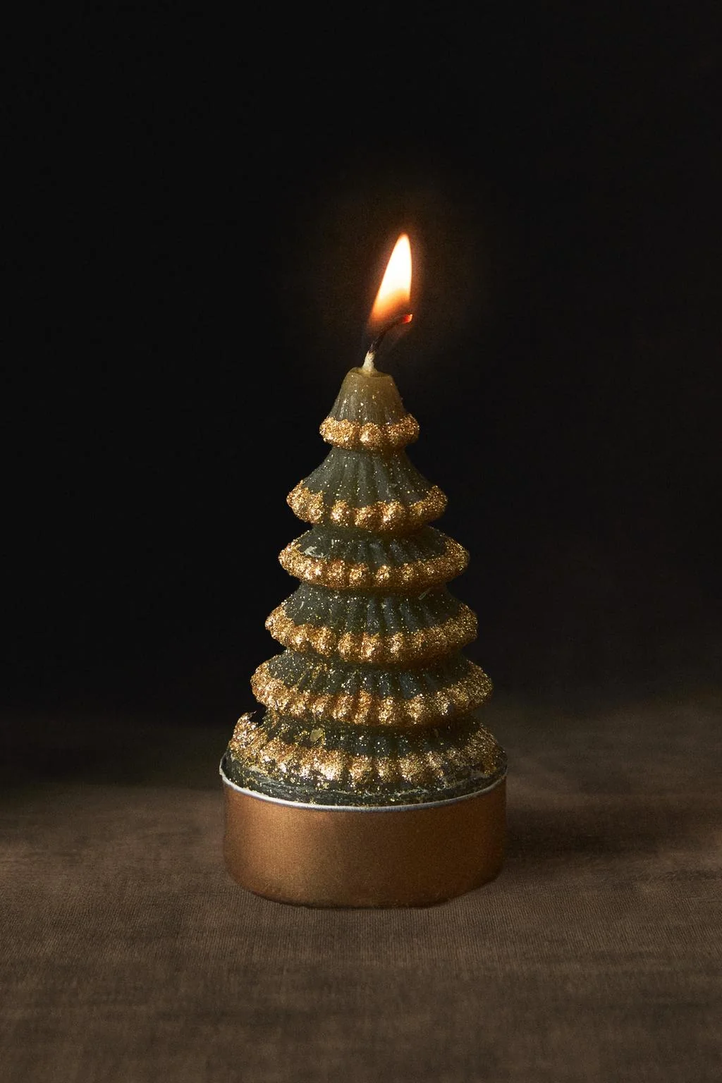 Мини glitter christmas tree candles (набор из 6)