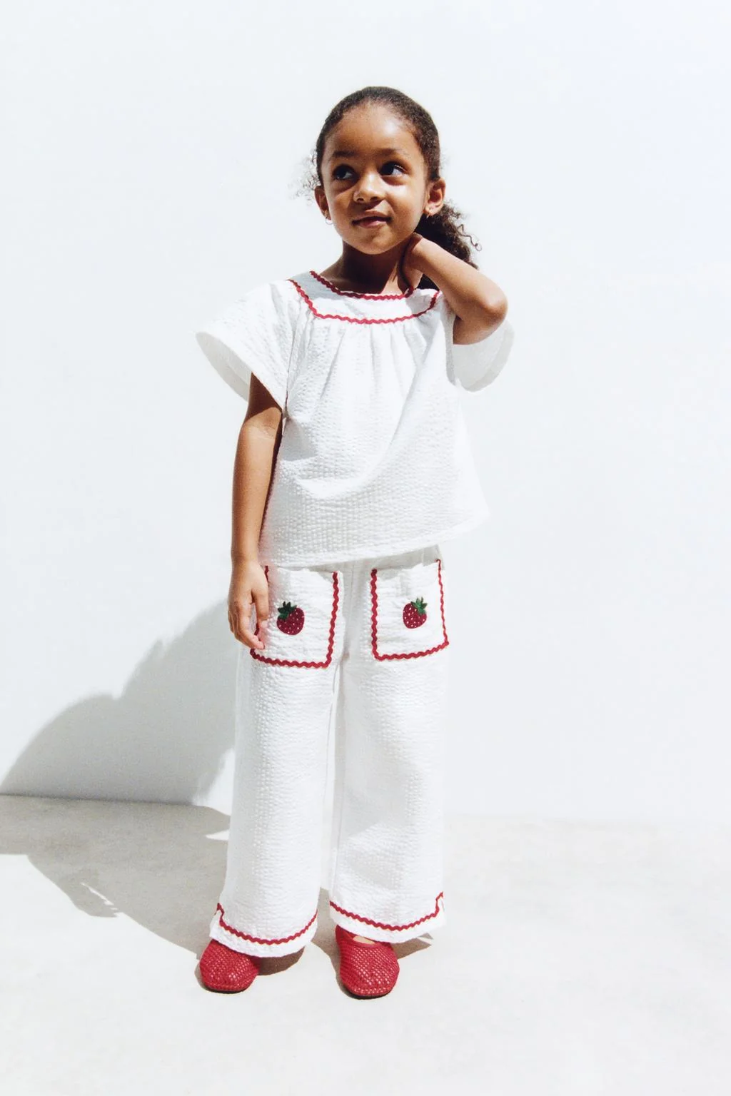 Кюлоты с контрастной волнистой текстурой