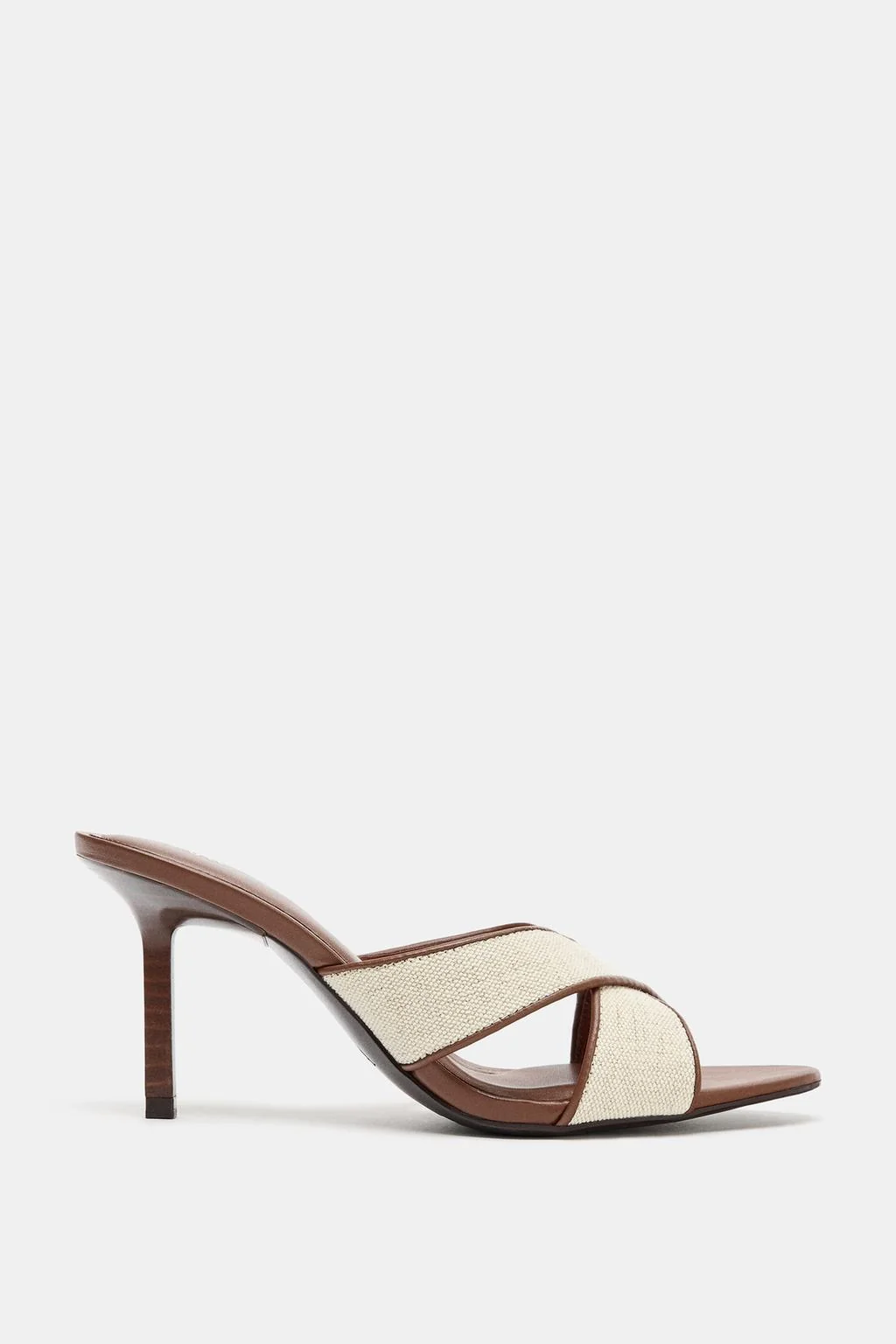 CROSSOVER HEELED MULES