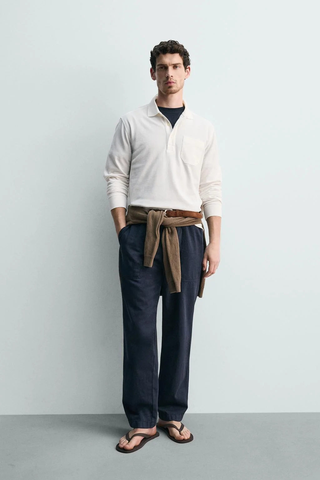 REGULAR FIT PIQUÉ POLO SHIRT WITH POCKET