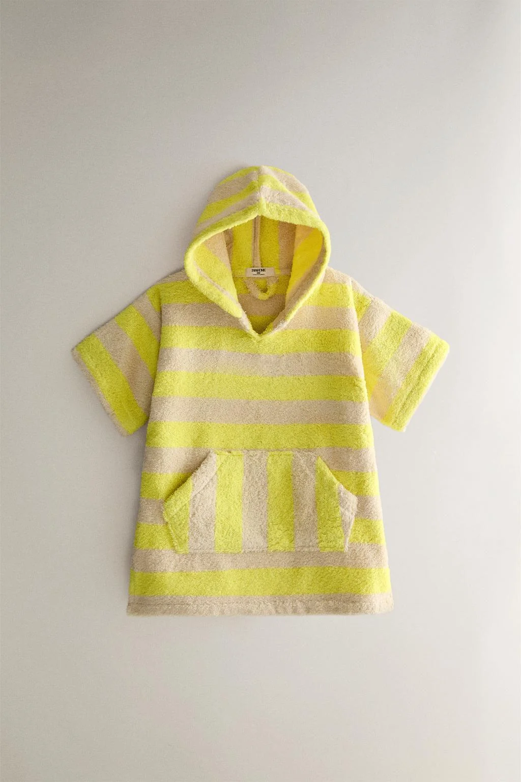 CHILDREN'S STRIPED BEACH PONCHO