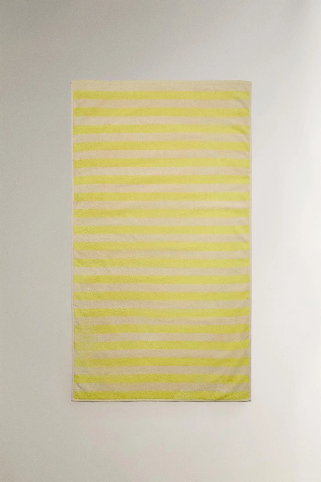 KIDS' STRIPED COTTON BEACH TOWEL