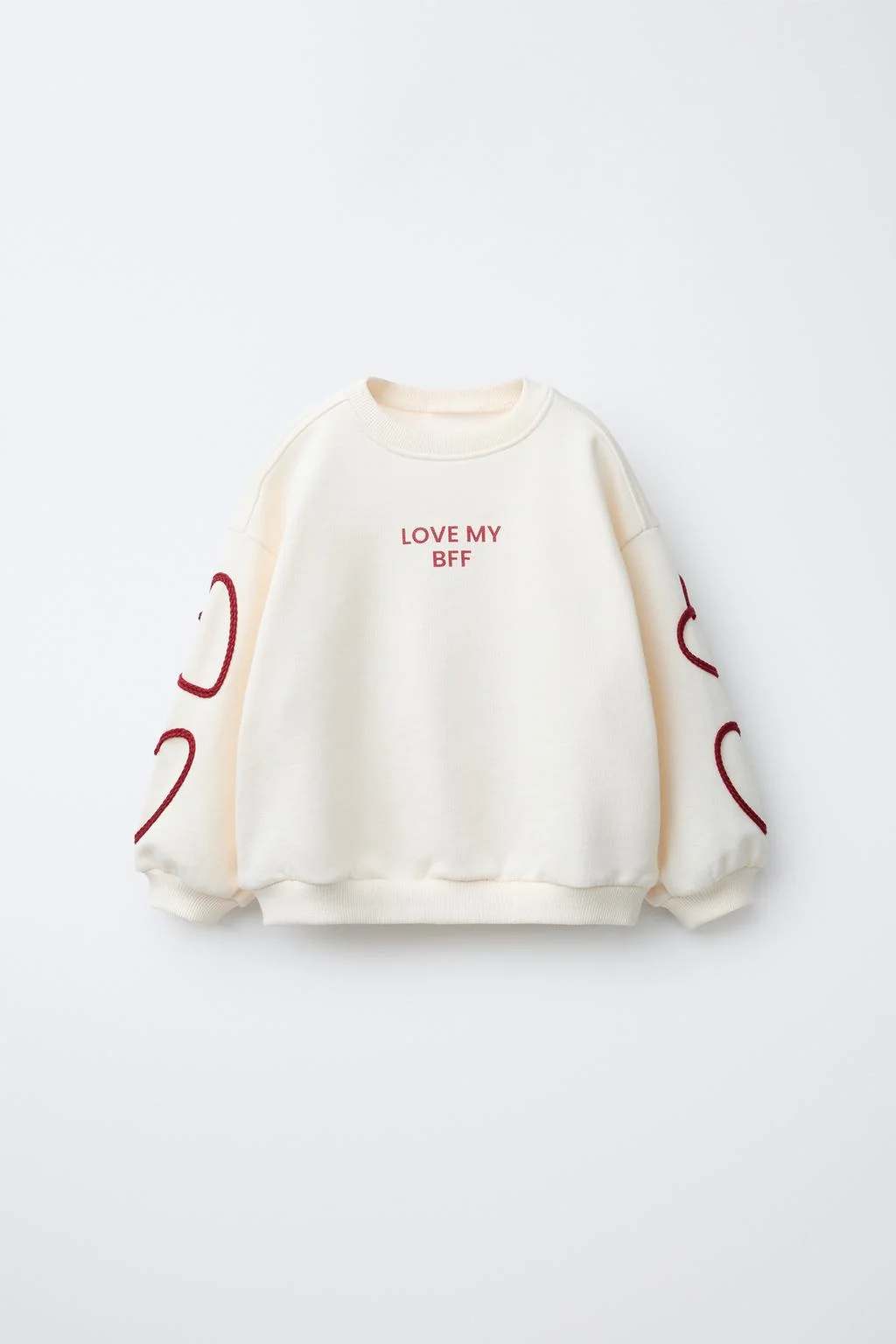 Свитшот с логотипом и сердцем