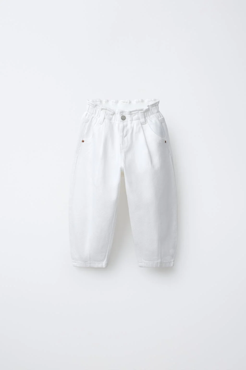 Мешковатые джинсы с поясом-бант — Свободный крой