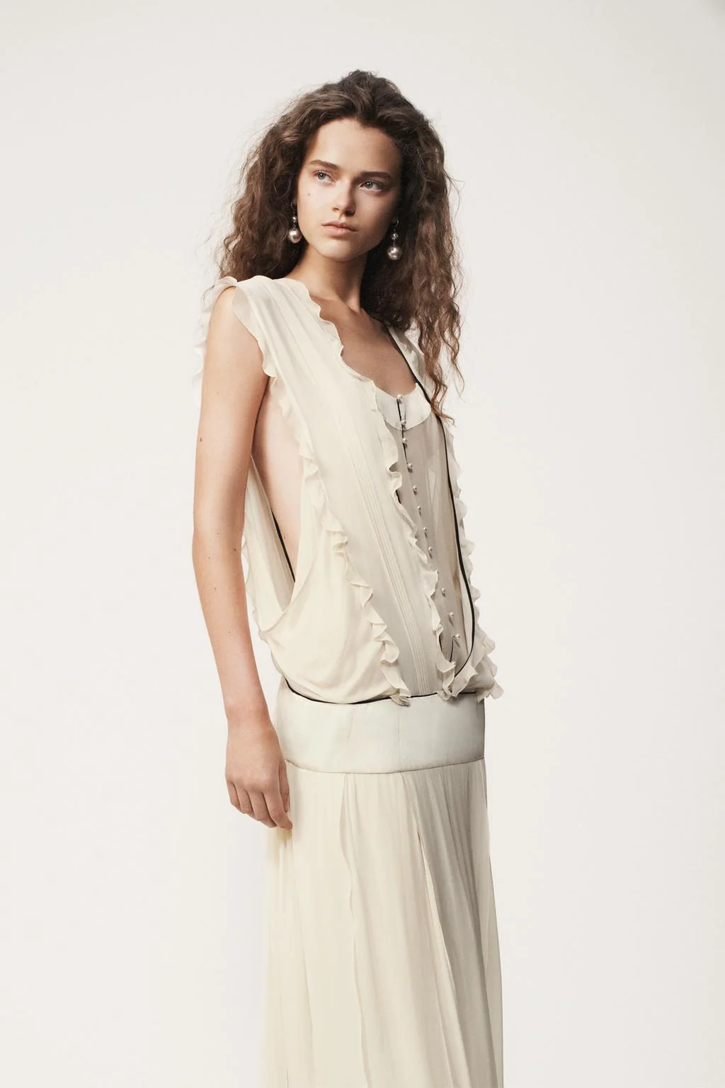 Платье с рюшами - товар ZARA WOMAN